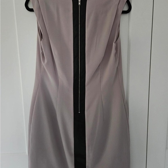 Warehouse Taupe and Black Mini Dress - Picture 1 of 3